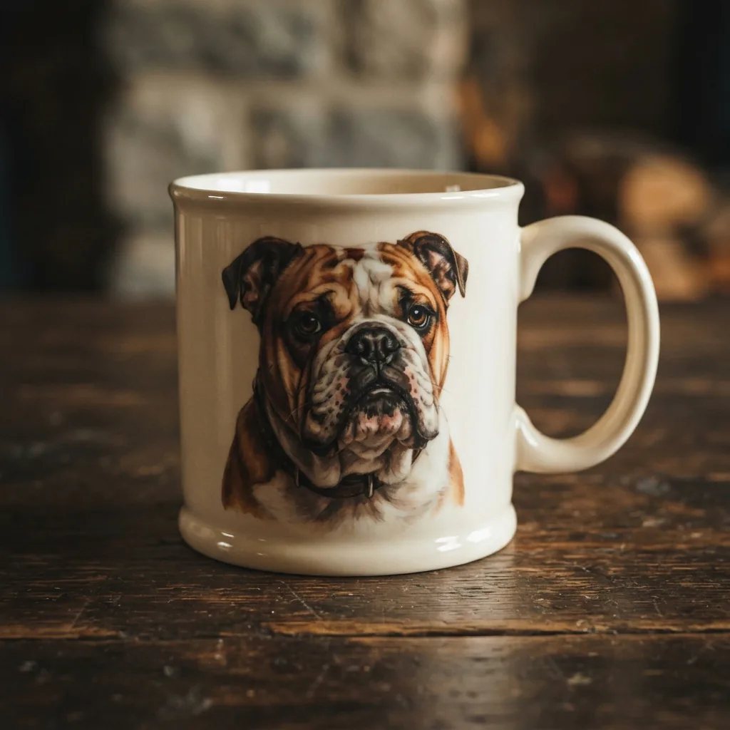 Spectrum English Bulldog Extra Large 21oz Mug, a retired design.